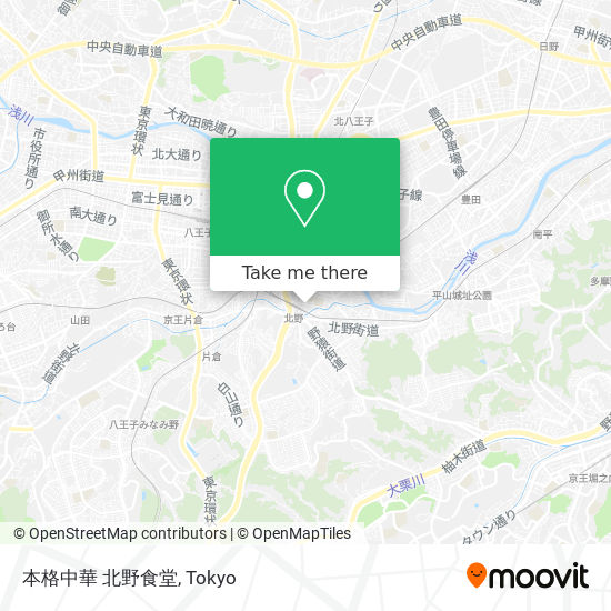 本格中華 北野食堂 map