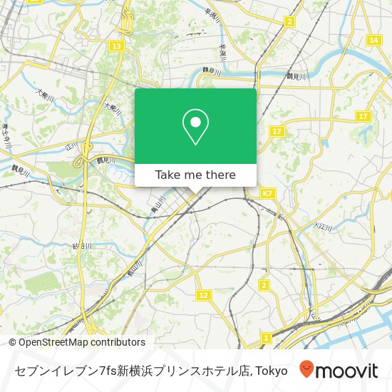 セブンイレブン7fs新横浜プリンスホテル店 map