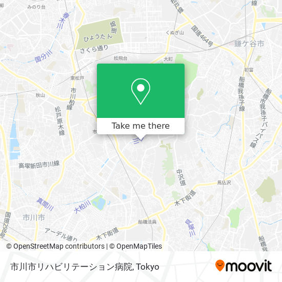 市川市リハビリテーション病院 map