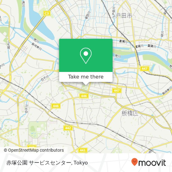 赤塚公園 サービスセンター map