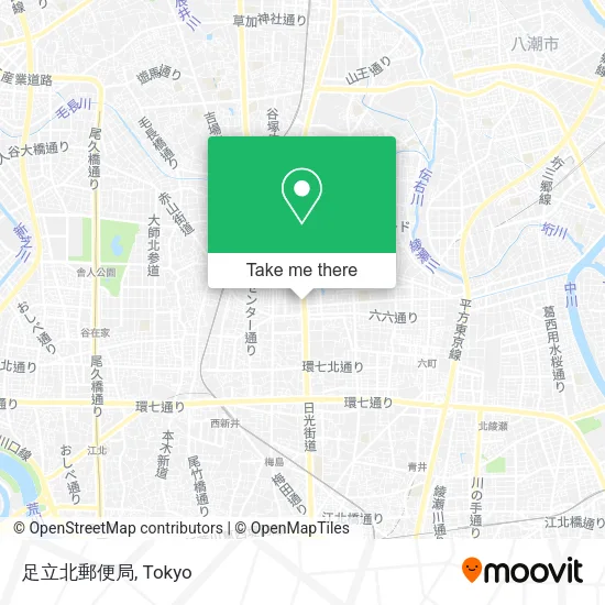 足立北郵便局 map