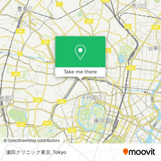 瀬田クリニック東京 map