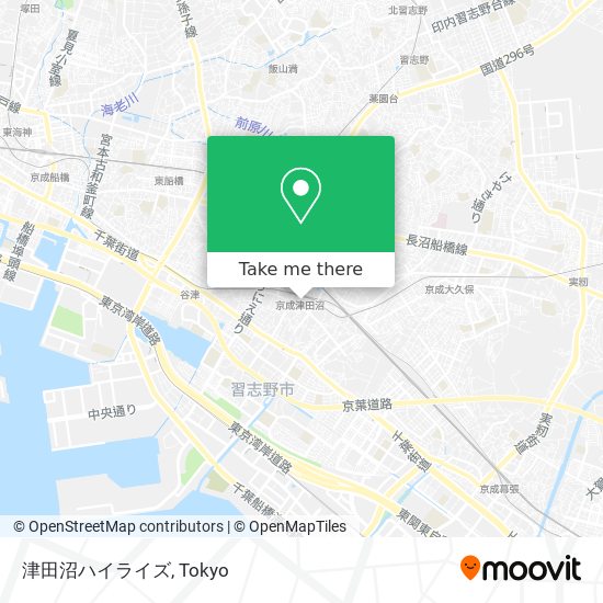 津田沼ハイライズ map