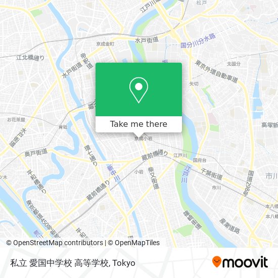 私立 愛国中学校 高等学校 map