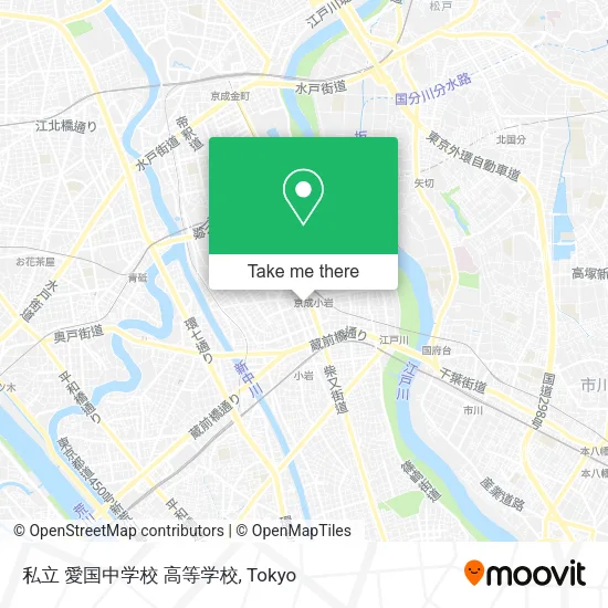 私立 愛国中学校 高等学校 map
