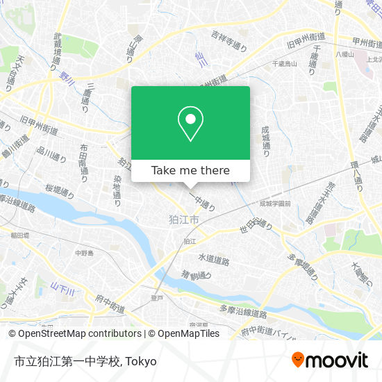 市立狛江第一中学校 map