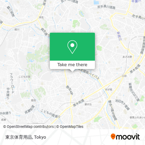 東京体育用品 map