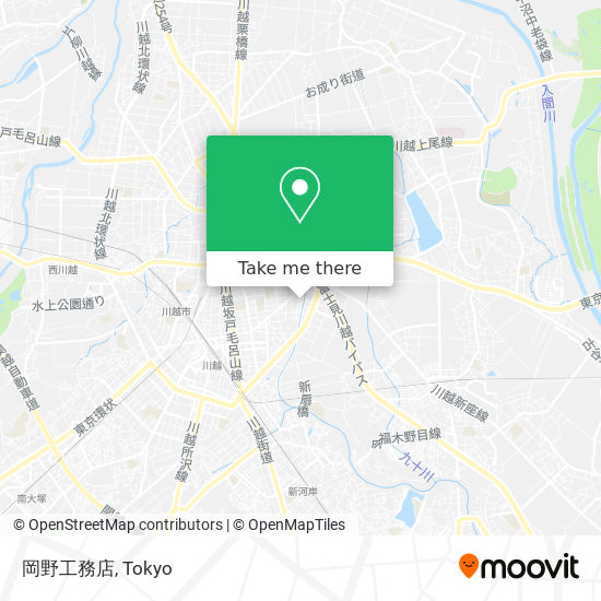 岡野工務店 map