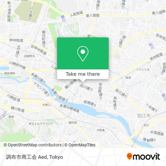 調布市商工会 Aed map