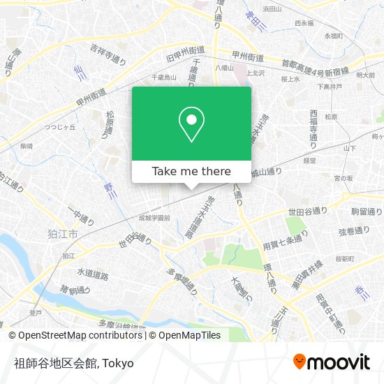 祖師谷地区会館 map
