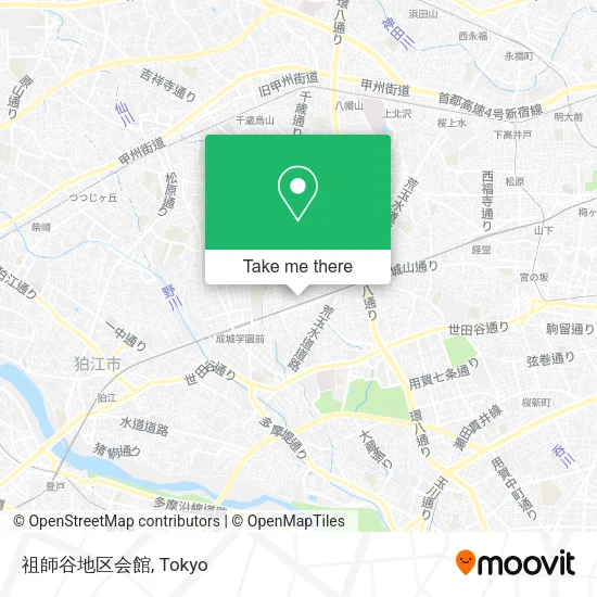 祖師谷地区会館 map