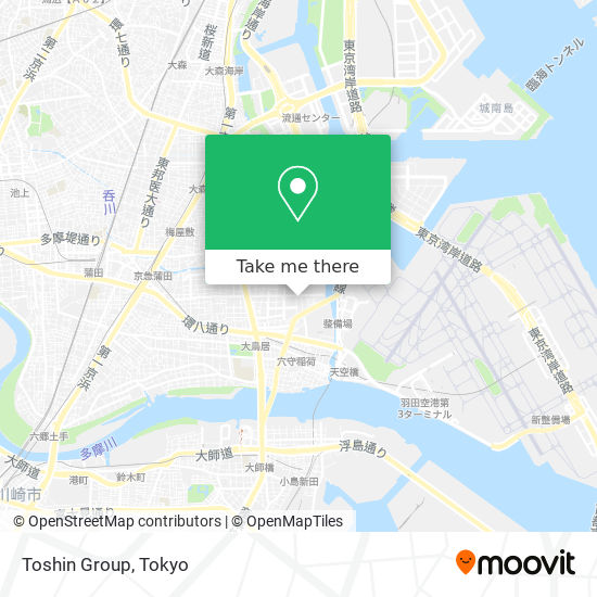 Toshin Group map