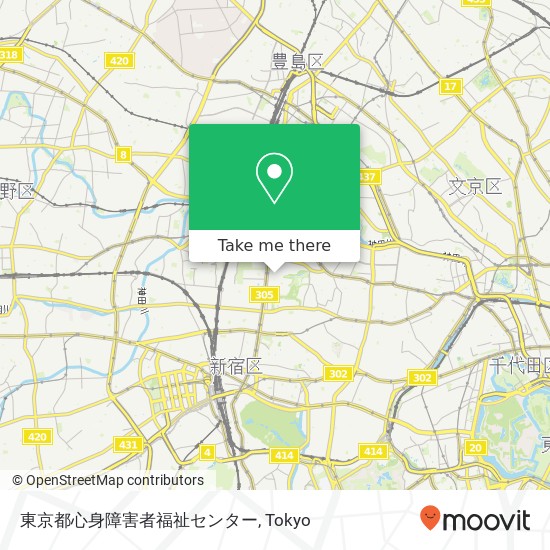 東京都心身障害者福祉センター map