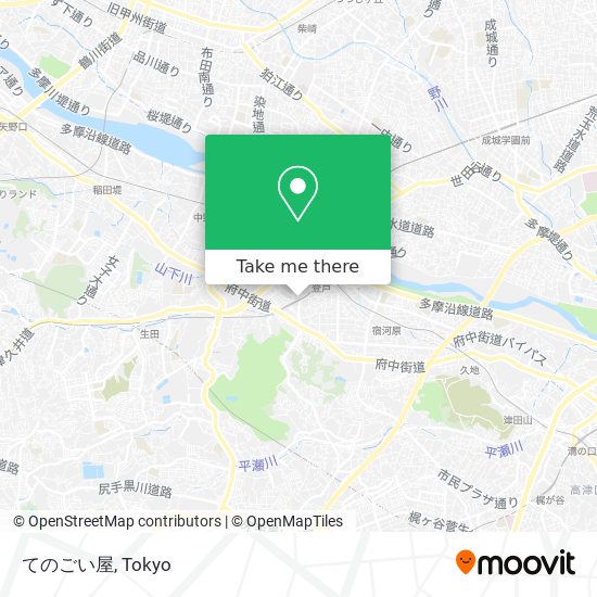 てのごい屋 map