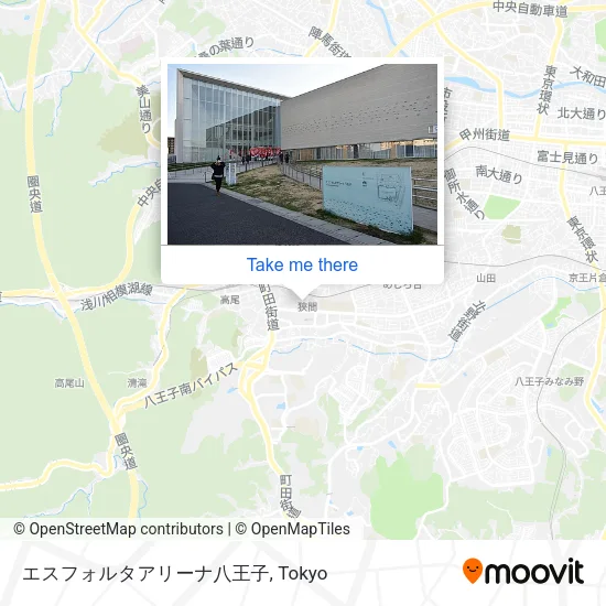 エスフォルタアリーナ八王子 map