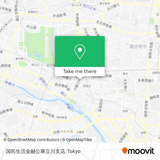 国民生活金融公庫立川支店 map