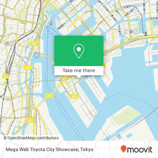 Mega Web Toyota City Showcase map