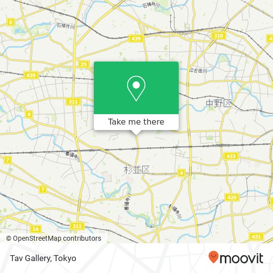 Tav Gallery map