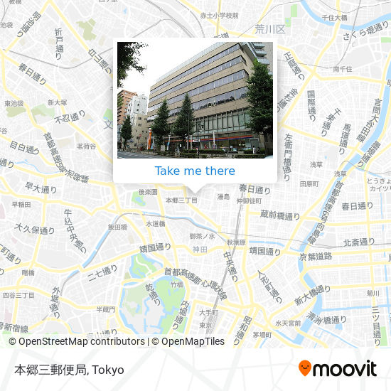 本郷三郵便局 map