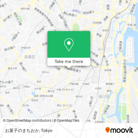 お菓子のまちおか map