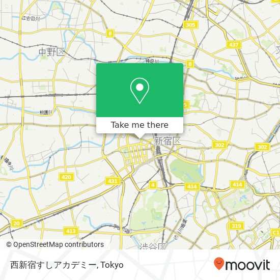 西新宿すしアカデミー map