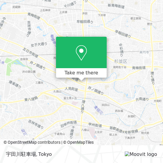 宇田川駐車場 map