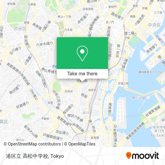 港区立 高松中学校 map