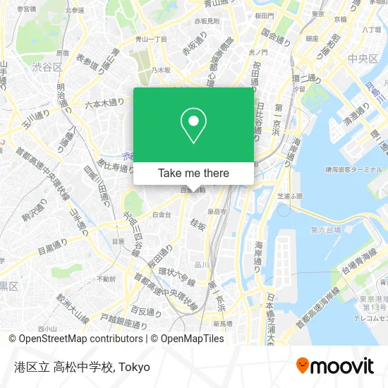 港区立 高松中学校 map