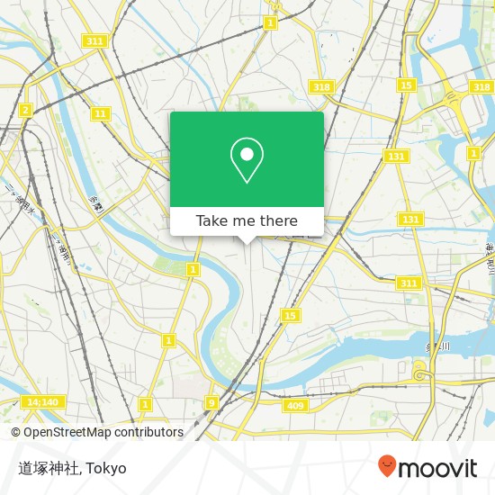 道塚神社 map