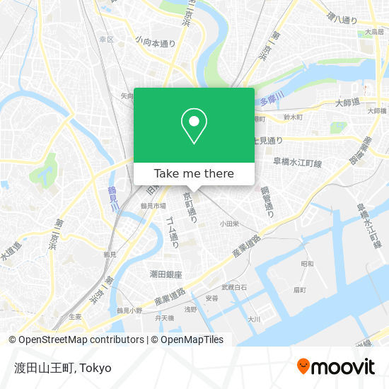 渡田山王町 map