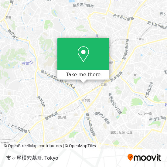 市ヶ尾横穴墓群 map