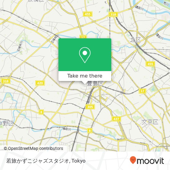 若旅かずこジャズスタジオ map