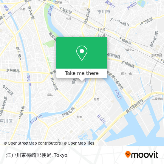 江戸川東篠崎郵便局 map