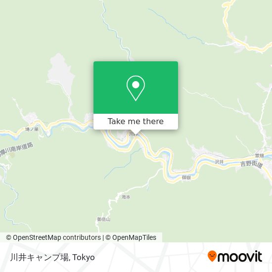 川井キャンプ場 map