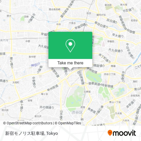 新宿モノリス駐車場 map