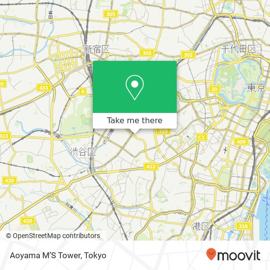 Aoyama M’S Tower map