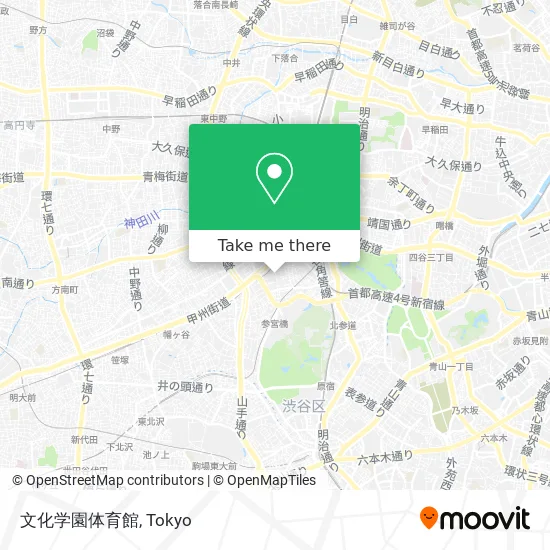 How To Get To 文化学園体育館 In 新宿区 By Metro Or Bus