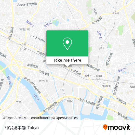 梅翁総本舗 map