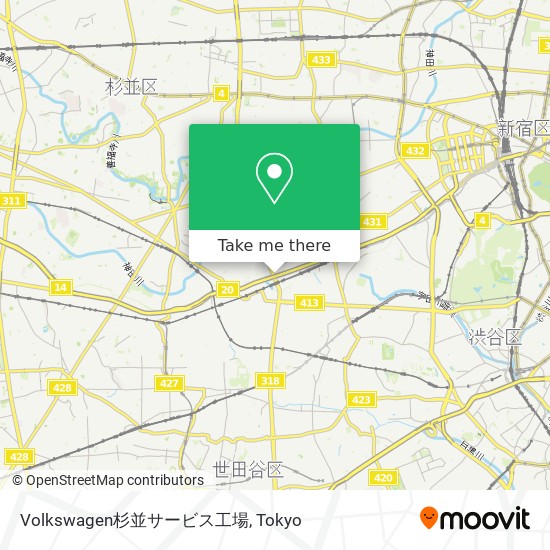 Volkswagen杉並サービス工場 map