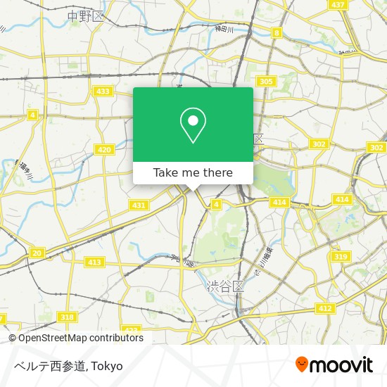 ベルテ西参道 map