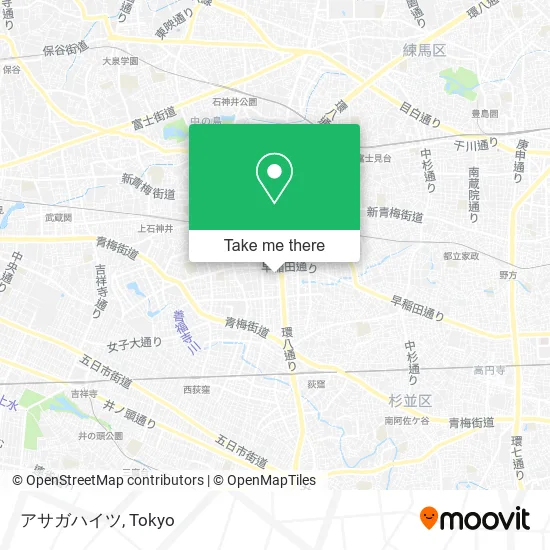 アサガハイツ map