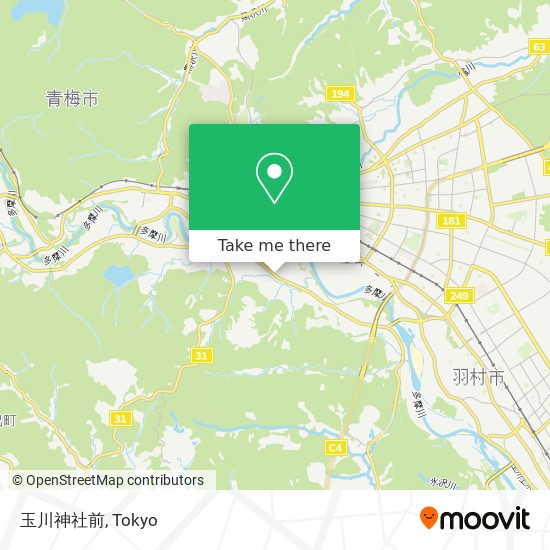 玉川神社前 map