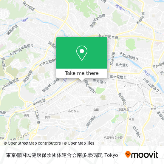 東京都国民健康保険団体連合会南多摩病院 map