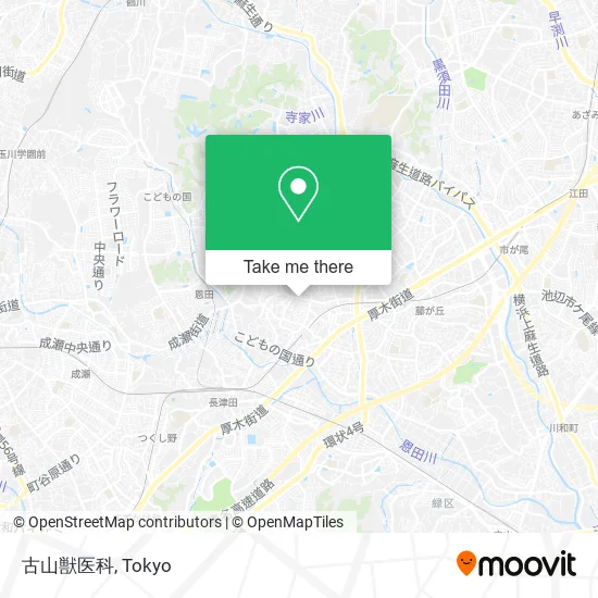 古山獣医科 map