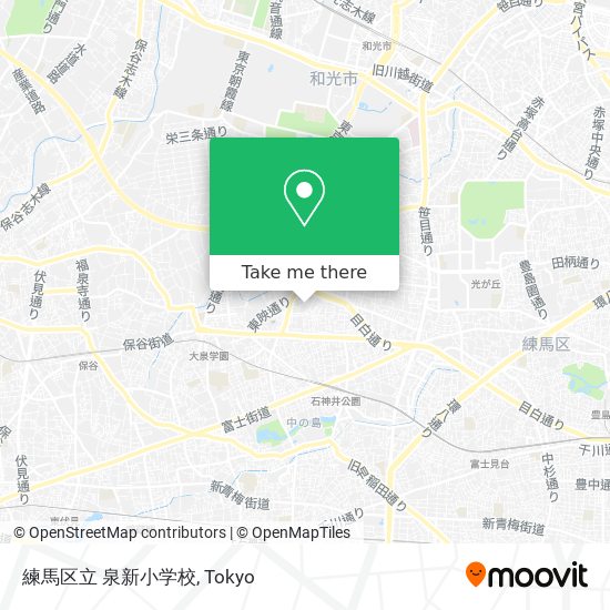 練馬区立 泉新小学校 map