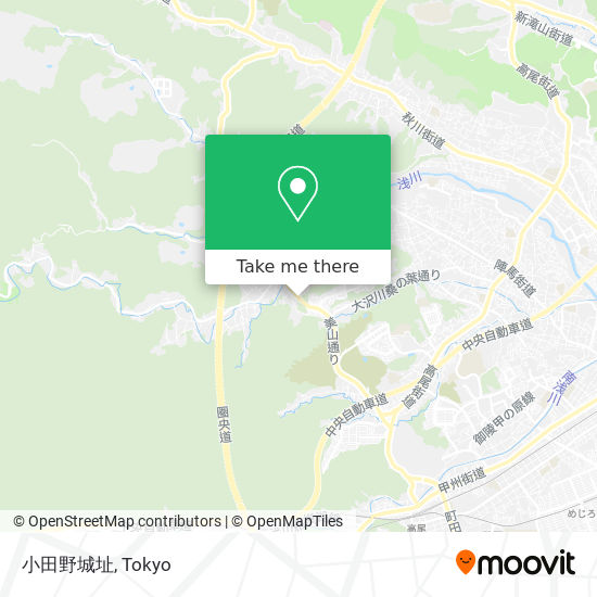 小田野城址 map