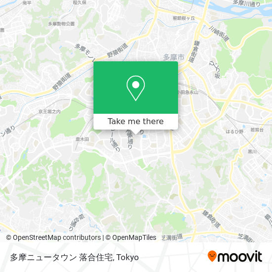 多摩ニュータウン 落合住宅 map