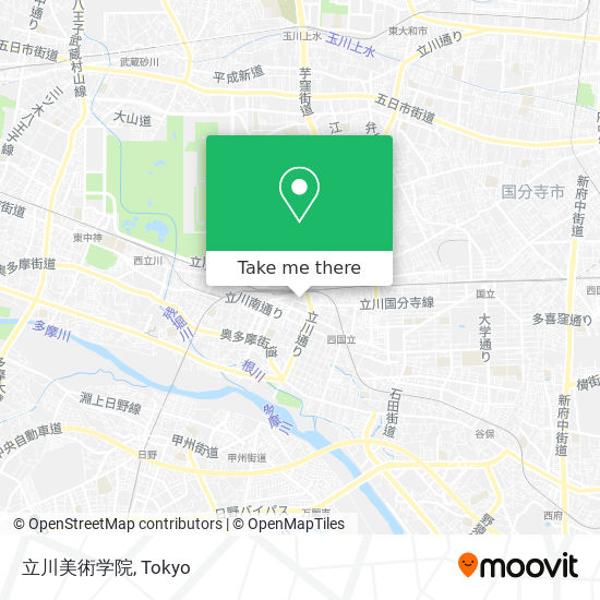 立川美術学院 map