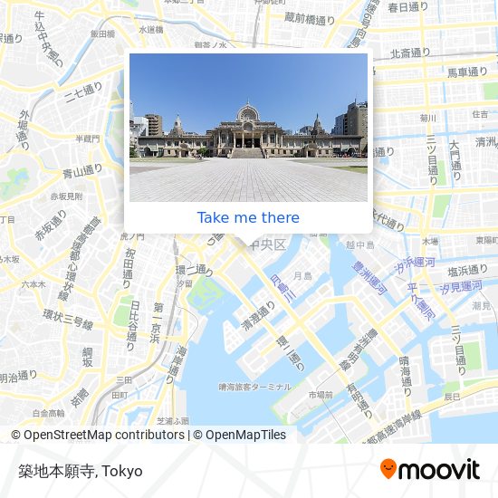 築地本願寺 map