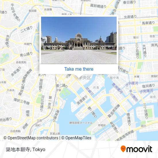 築地本願寺 map